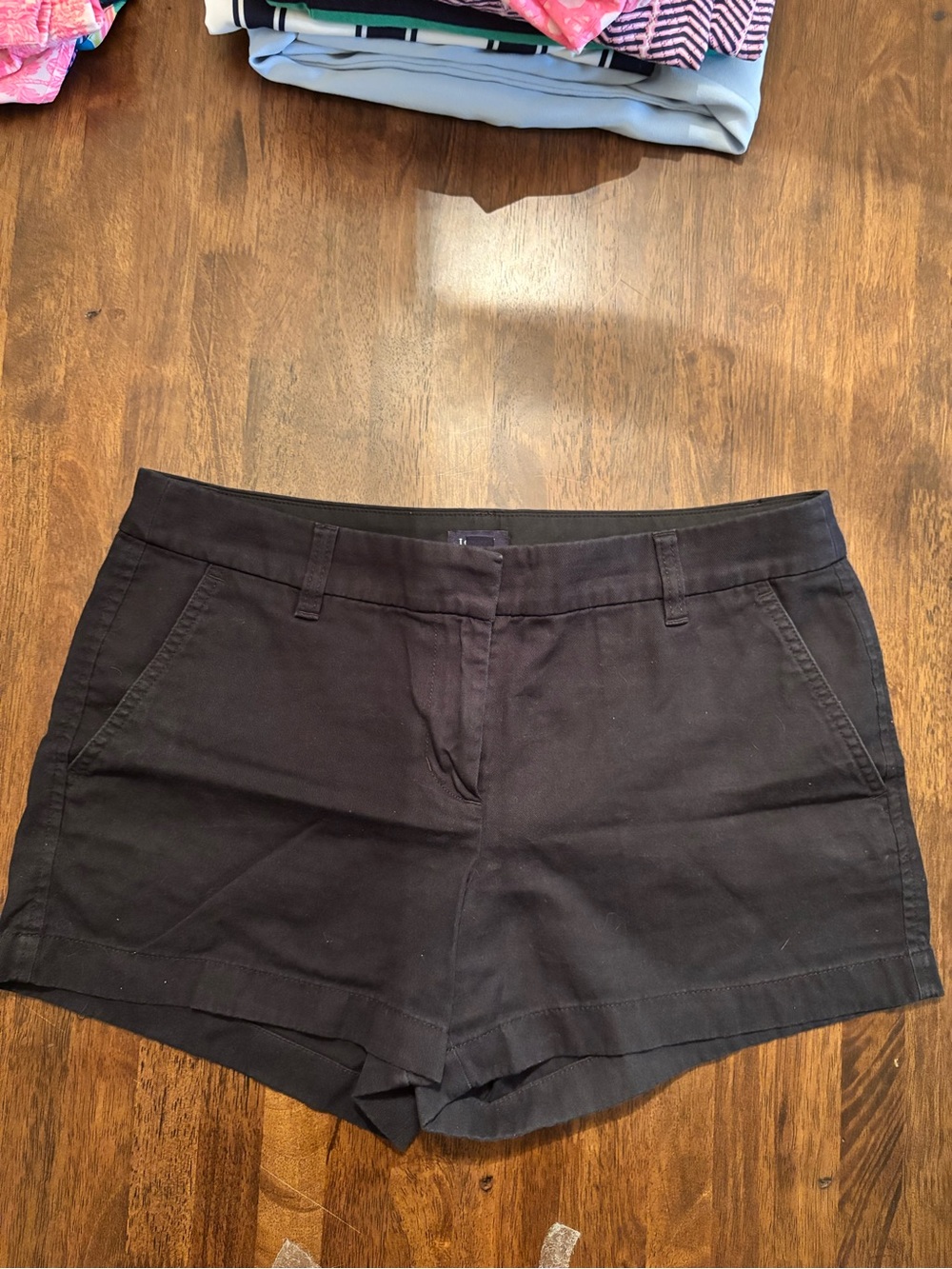 J. Crew Black Tailored Cotton-Blend Shorts